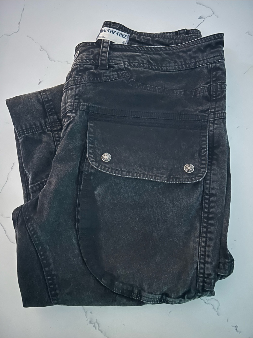 We The Free Free People Black Hot In It Moto Pants